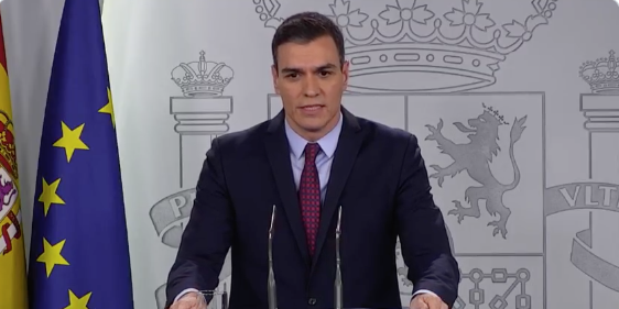 Coronavirus Pedro Sanchez Marzo 2020 España