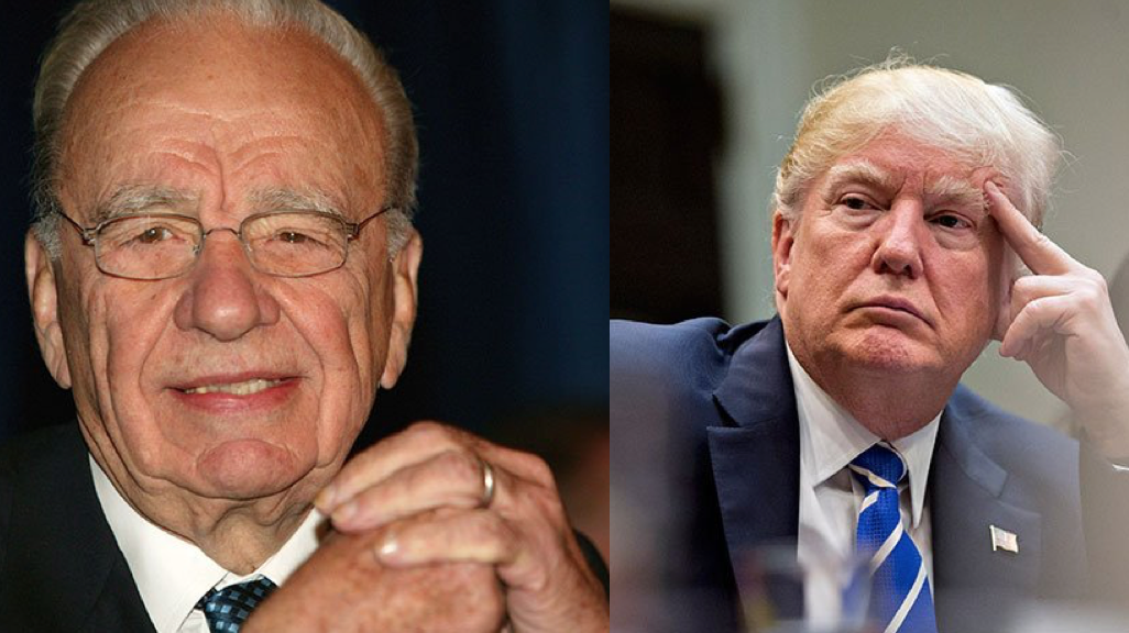 Rupert Murdoch y Donald Trump
